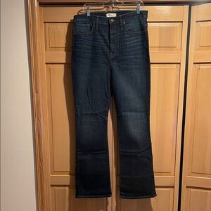 Madewell Women's Deep Indigo Boot Cut Jeans “Skinny Flare”